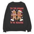 Tis The Season Reading Christmas Shirt Book Lovers Teacher Unisex Sweatshirt