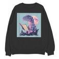Trex Reading Book Dinosaur Unisex Sweatshirt Trex Reading Book Dinosaur Unisex Sweatshirt
