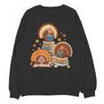 Turkey Read Books Reading Fall Thanksgiving Teacher Unisex Sweatshirt