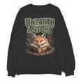 Unearth A Story Fox Reads a Book Unisex Sweatshirt