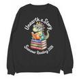 Unearth a Story Summer Reading 2026 Book Lover Dino Fun Unisex Sweatshirt