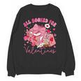 Valentine All Booked Book Coffee Coquette Bow Girl Women Unisex Sweatshirt Valentine All Booked Book Coffee Coquette Bow Girl Women Unisex Sweatshirt