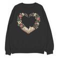 Vintage Book Lover Valentine Heart Unisex Sweatshirt