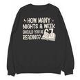 Vintage How Many Nights Reading 67 Meme Book Lover Teacher Unisex Sweatshirt