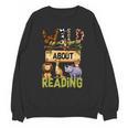 Wild About Reading Reading Books And Bookworm Library Day Unisex Sweatshirt