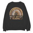 Wild About Reading Books Reader Lover Bookworm Librarian Unisex Sweatshirt