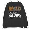 WILD ABOUT READING Reading Books Bookworm Library Day Unisex Sweatshirt WILD ABOUT READING Reading Books Bookworm Library Day Unisex Sweatshirt