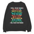 I Will Read Book On Boat Words For Kids Unisex Sweatshirt