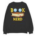 Women's Adorable Book Nerd Typography Minimalist Library Lover Unisex Sweatshirt
