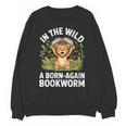 Women's Wild About Reading Book Reader Lion Zoo Animals Kids Unisex Sweatshirt Women's Wild About Reading Book Reader Lion Zoo Animals Kids Unisex Sweatshirt