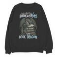 In A World Of Bookworms Be A Book Dragon Book Lover Reader Unisex Sweatshirt
