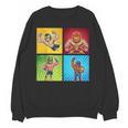Wrestling Comic Book Wrestler Mexican Lucha Libre Mask Unisex Sweatshirt Wrestling Comic Book Wrestler Mexican Lucha Libre Mask Unisex Sweatshirt