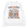 100 Days In The Books Reading Teacher 100th Day Of School Unisex Sweatshirt