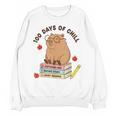 100 Days Of Chill Cute Capybara School Book Lover Unisex Sweatshirt 100 Days Of Chill Cute Capybara School Book Lover Unisex Sweatshirt