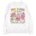 100th Day Of School Teacher 100 Days Coffee Books Unisex Sweatshirt