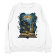 4 Books Are Portable Magic Bookish Reading Nerd Quote Unisex Sweatshirt