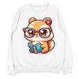 Adorable Book Lover Chipmunk With Reading Glasses Cute Premium Unisex Sweatshirt Adorable Book Lover Chipmunk With Reading Glasses Cute Premium Unisex Sweatshirt