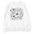 Adult Coloring Book Style Flowers And Ladybug Self Coloring Unisex Sweatshirt Adult Coloring Book Style Flowers And Ladybug Self Coloring Unisex Sweatshirt