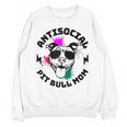 Antisocial Pit Bull Mom Pittie Introvert Dog Lover Pit Bull Raglan Baseball Tee Unisex Sweatshirt