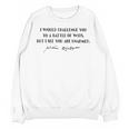 Battle Of Wits William Shakespeare Book Quote Unisex Sweatshirt