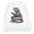 Bearded Dragon Reading Books Matching Bookworm Librarian Unisex Sweatshirt Bearded Dragon Reading Books Matching Bookworm Librarian Unisex Sweatshirt