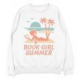 Book Girl Summer Book Reading Retro Sunset Unisex Sweatshirt Book Girl Summer Book Reading Retro Sunset Unisex Sweatshirt