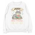 Book Lover Cute Cat Coffee Just 1 More Chapter Cozy Reading Unisex Sweatshirt