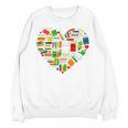 Book Lover Librarian Books Heart Valentine Unisex Sweatshirt Book Lover Librarian Books Heart Valentine Unisex Sweatshirt