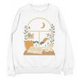 Book Lover Moonlight Reading Scene Night Unisex Sweatshirt