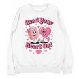 Book Lover Read Your Heart Out Teacher Kids Valentines Unisex Sweatshirt