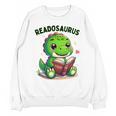 Book Lover Reading Dinosaur Readosaurus Library Unisex Sweatshirt