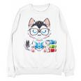 Book Lover Reading Husky Dog Unisex Sweatshirt
