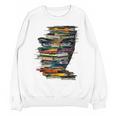 Book Women Graphic Art Colorful Eyes Unisex Sweatshirt