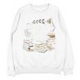 Bookmarks Are For Quitters Book Lovers Reading Unisex Sweatshirt