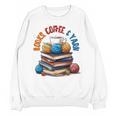 “Books Coffee & Yarn Enthusiast Cozy Reader Unisex Sweatshirt “Books Coffee & Yarn Enthusiast Cozy Reader Unisex Sweatshirt