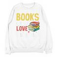 Books Are My Love Language Stack Unisex Sweatshirt