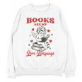 Books Are My LoveLanguage Cupid Valentines Unisex Sweatshirt Books Are My LoveLanguage Cupid Valentines Unisex Sweatshirt
