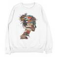 Books Lover Women Art Colorful Drawing Graphic Books Unisex Sweatshirt