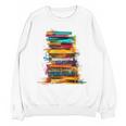 Books Painting Colorful Art Abstract Graphic Books Unisex Sweatshirt Books Painting Colorful Art Abstract Graphic Books Unisex Sweatshirt
