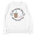 I Like My Books Spicy And My Coffee Icy Books Booktok Unisex Sweatshirt I Like My Books Spicy And My Coffee Icy Books Booktok Unisex Sweatshirt