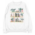 Bookshelves With Books & Plants Premium Unisex Sweatshirt