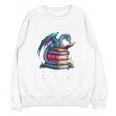 Bookworm Please I'm A Book Dragon Blue Dragon Unisex Sweatshirt