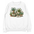 Botanical Garden Plants With Books Unisex Sweatshirt Botanical Garden Plants With Books Unisex Sweatshirt