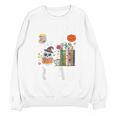 Carve Out Time To Read Halloween Ghost Books Raglan Baseball Tee Unisex Sweatshirt
