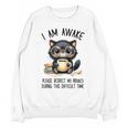 Cat Glasses Coffe Books I Am Awake Please Respect My Privacy Unisex Sweatshirt
