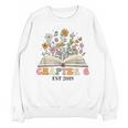 Chapter 6 Years Old 6th Birthday Wildflower Book Lover Unisex Sweatshirt Chapter 6 Years Old 6th Birthday Wildflower Book Lover Unisex Sweatshirt