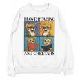 Cheetah Love Reading And Cheetahs Kids Bookworm Unisex Sweatshirt Cheetah Love Reading And Cheetahs Kids Bookworm Unisex Sweatshirt