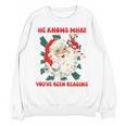 Christmas Bookish He Knows What You'Ve Been Reading Women Unisex Sweatshirt Christmas Bookish He Knows What You'Ve Been Reading Women Unisex Sweatshirt