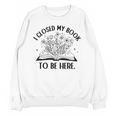 I Closed My Book To Be Here Book Lover Floral Reading Woman Unisex Sweatshirt