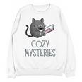 Cozy Mysteries Coffee And Novel For Book Lovers Unisex Sweatshirt